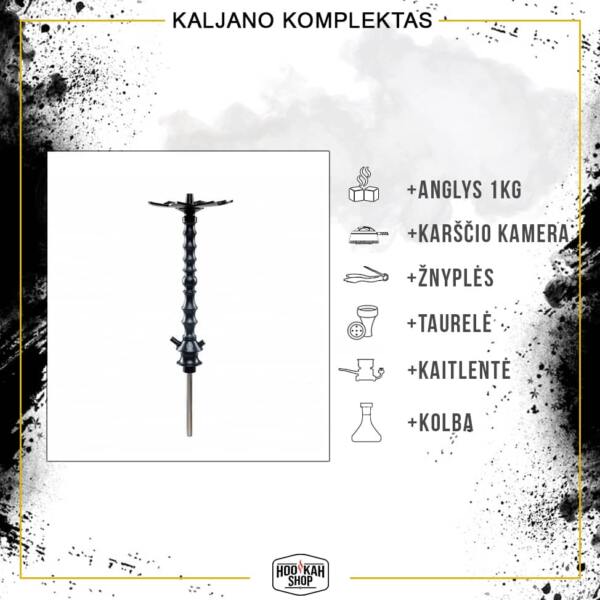 Kaljano komplektas KARMA HOOKAH 1.1 Black