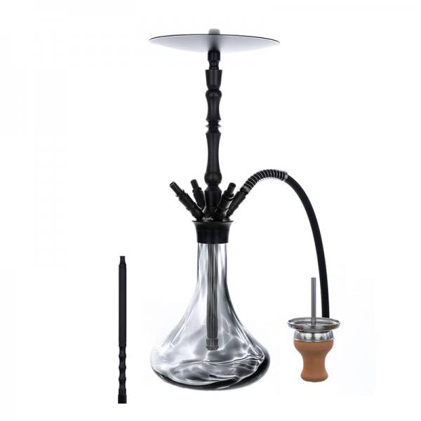 Fajka wodna ALADIN Alux M4 Czarna - hookahshop.lt