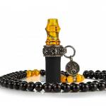 Individual hookah mouthpiece JAPAN Beads Yellow