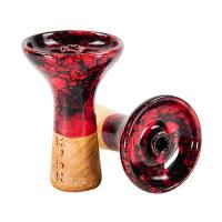 Cup for hookah MOON Phunnel Marble Red black