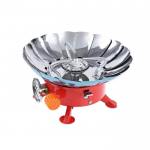 Camping gas stove with protection