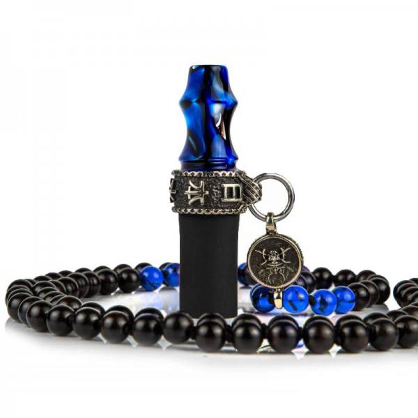 Individuāls ūdenspīpes iemutnis JAPONA HOOKAH Samurai Beads Blue