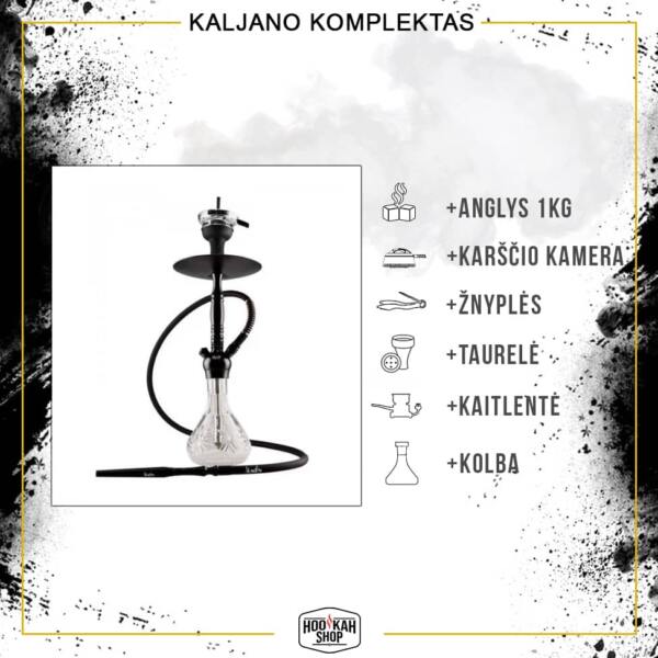 Kaljano komplektas ALADIN Alux M5 Black