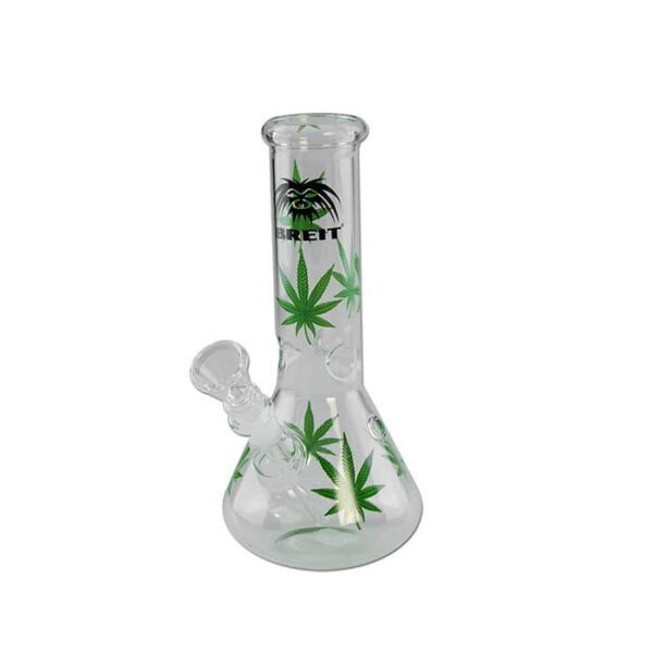 Glass water pipe BREIT Leaves Ice 21cm