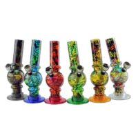 Acrylic water pipe Print Various colors 15cm