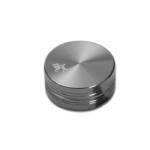 Metal shredder BLACK LEAF Grey 52mm