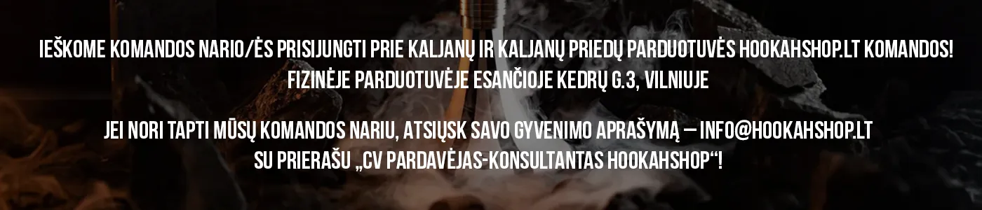 Darbuotojo paieska - hookahshop.lt